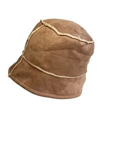 Charter Club Womens Suede-Look Bucket Hat One Size Acrylic & Polyester Beige - Picture 1 of 5