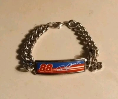Brazalete de eslabones vintage Speidel Sun Time Dale Jarrett #88 tono plata 7" Foto 1 de 4