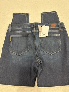 NWT Paige Verdugo Mid Rise Ultra Skinny Ankle Jeans Size 32 TAMI Dark Wash - Picture 1 of 7