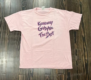 Camiseta Kentucky Girls Are The Best Vintage Estampado Gráfico Para Hombre Grande Rosa - Imagen 1 de 4
