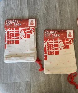 Burlap Cotton Sack Bags Drawstring Gift Bag Christmas Party Favors - Picture 1 of 5