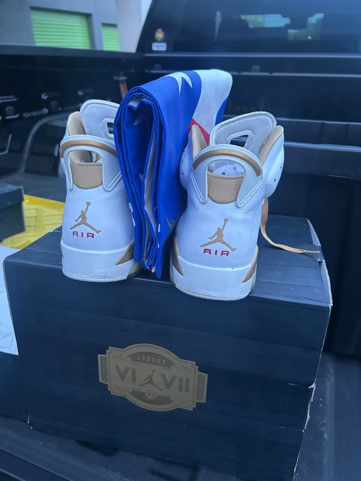 Talla 9.5 - Air Jordan 7/6 Retro Golden Moments Pack sin caja Foto 1 de 4