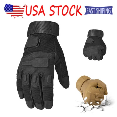 Tactical Full Finger Gloves Mens Gloves Military Army Shooting Hunting Gloves US - Image 1 of 4