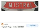Plaque locomotive Sncf TEE Le Mistral CC 7100