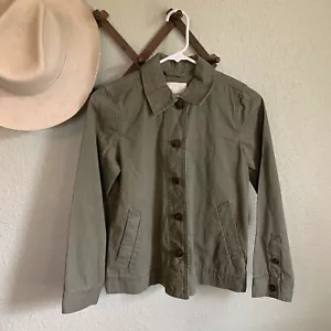 Madewell Desert Olive Green Field Utility Jacket Size XS Shacket Button NWT - Picture 1 of 9