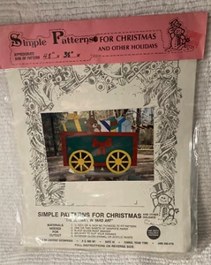 Simple Patterns For Christmas for Yard Art Christmas Wagon with Toys 48" X 38" - Picture 1 of 2