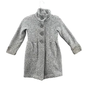 Patagonia Pea Coat Girl's Youth Kid's XS 5-6 Gray Better Sweater Fleece Jacket - Picture 1 of 10