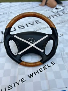 BRABUS S1 for Mercedes W220/C215 ORIGINAL Wood Grain Steering Wheel OEM Rare - Picture 1 of 24