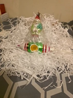 Christopher Radko Santa in Space 93-127-2 1996 Rocket Rider Rocketeer  Foto 1 de 2