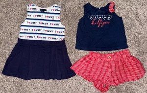 Tommy Hilfiger Baby Girl’s Blue 2 Outfits Size 18 Months Dress/Short Outfit - Picture 1 of 5