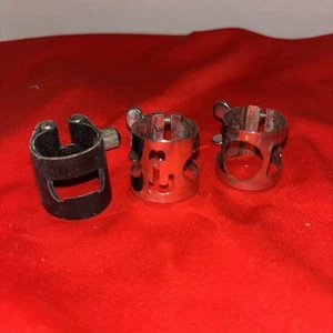 VINTAGE LEBLANC L CUTOUT Bb SOPRANO CLARINET LIGATURE -Estate Find - Picture 1 of 5
