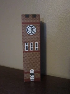 CITY OF HUDSON TORRE DE RELOJ MAULLIDO DE GATO PUEBLO MADERA 1990 OHIO FIRMADO FALINE '90 - Imagen 1 de 9