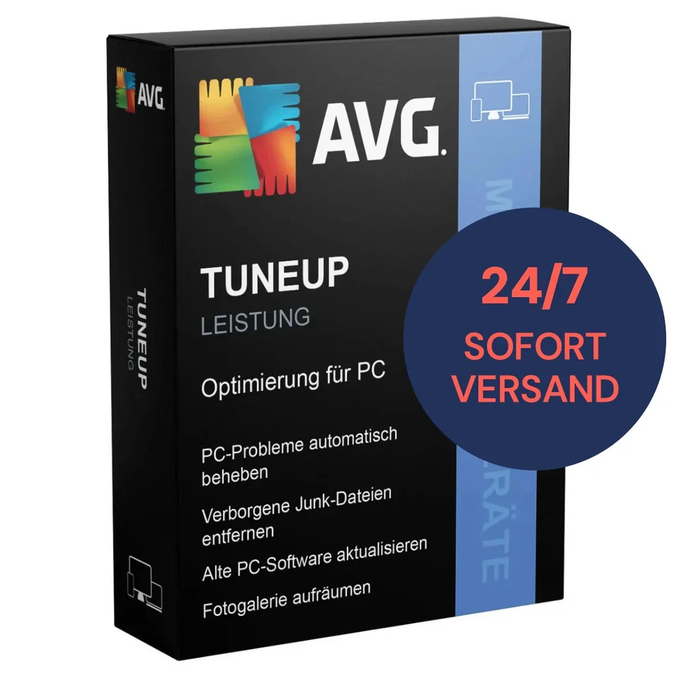 AVG TuneUp 2025 1 Jahr 10 PC Geräte TuneUp Utilities DE 2025 PC,Mac,Android,iOS - Bild 1 von 1