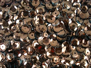Sequins Metallic 6mm Brown 125g DIY Crafts Sewing Dressmaking Embellishments - Picture 1 of 1