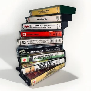 German Music Lot Of 9 Cassettes Accordian Christmas Variety West Germany EUC - Picture 1 of 10