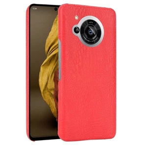 For Sharp Aquos R7 Alligator Coco Leather Fabric coated hard case cover - Picture 1 of 13