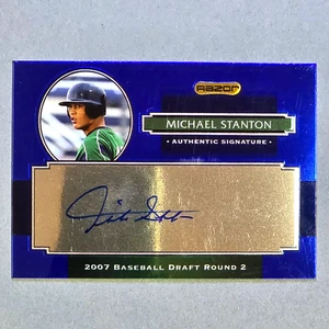 2008 Razor METAL Signature Series BLUE SSP Michael Stanton RC AUTO Giancarlo /50 - Picture 1 of 2