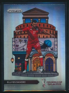 Estuche de monumentos nacionales de la Copa Mundial Panini Prizm de la FIFA 2022 Hit Ellyes Skhiri #27 - Imagen 1 de 2