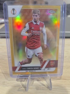 Emile Smith Rowe # 31/50 Gold Topps Chrome 2022-23 Uefa Club Competitions - Picture 1 of 2