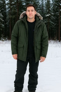 Eddie Bauer Men's Weatheredge Superior Down Parka (Large) - Picture 1 of 22