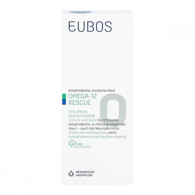 🔥Eubos Omega-12 Rescue 12% Omega Crema Facial, 50 ml PZN 07392894 Foto 1 de 4
