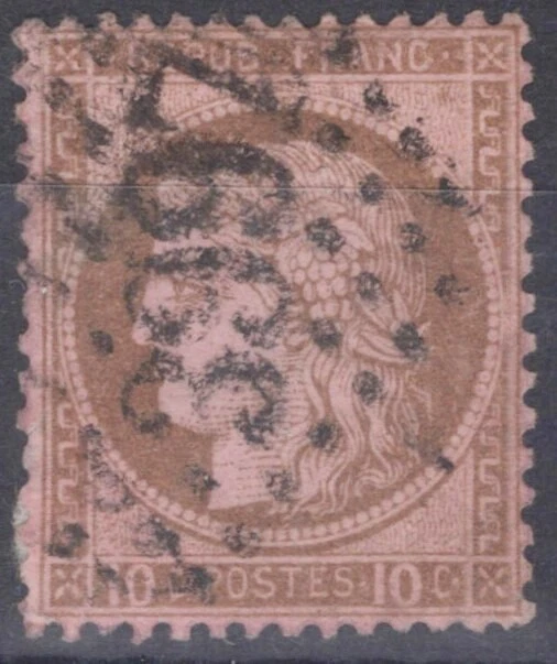 France 60 Used 10c bis rose Ceres ZAYIX 051023S178 - Image 1 of 1