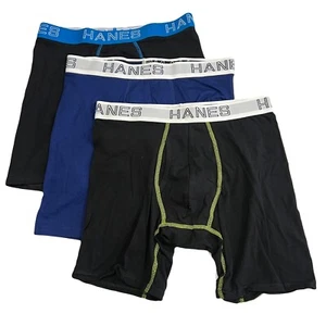 Hanes Men’s Boxer Briefs 3 Pack MEDIUM NEW NWOT - Picture 1 of 4