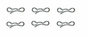 Juego de 6 pasadores de cotter de lazo para MTD 714-04040 Briggs & Stratton 703060 - Imagen 1 de 2