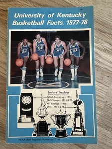 1977-1978 Champions Kentucky Wildcats Basketball Fakten Joe B Hall Macy Givens - Bild 1 von 6