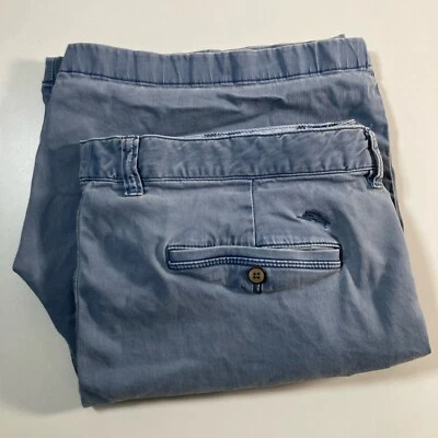 Tommy Bahama Chino Shorts 42 9" Blue Boracay Lyocell Spandex Stretch - Image 1 of 4