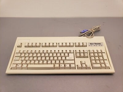 Vintage Keytronic E03601PS21PK-C Mechanical PS/2 PS2 Keyboard Clean - Image 1 of 4