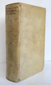 1684 JUVENALIS & PERSIUS SATIRAE antique VELLUM BINDING - Imagen 1 de 5