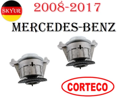 发动机安装 2 件套适用于 2008 - 2017 梅赛德斯 - 奔驰 C/CLS/E 级车辆 CORTECO — 第 1/3 张图片