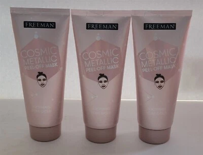 3 NEW Freeman Cosmic Metallic Peel-Off Mask Soothing Rose Gold 6 Fl Oz Each - Image 1 of 4