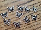 10 pcs. New Butterfly Connector Charms Tibetan Silver charm 16x13mm Bracelet