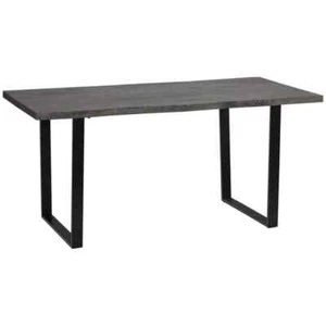 63 in. Rectangle Grey MDF Dining Table with Steel Frame, Seats 6 for Kitchen - Picture 1 of 8