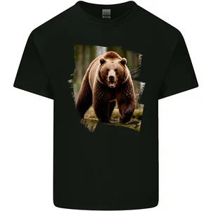 Grizzly Bear Photograph Mens Cotton T-Shirt Tee Top - Picture 1 of 3