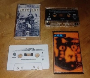 (2) REM VINTAGE CASSETTE TAPE LOT MONSTER 1994 & DOCUMENT NO. #5 1987 RARE ๐ฅ - Picture 1 of 3