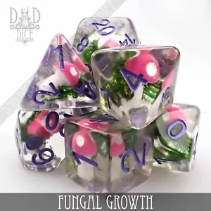 Juego de dados - Crecimiento de hongos - 7 dados de resina - Imagen 1 de 3
