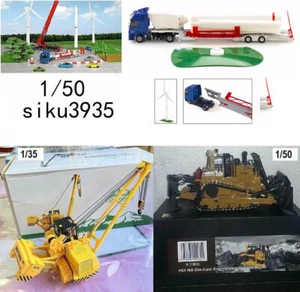 1/50 siku 3935 Wind Turbine Haulage/CAT? BULLDOZER,1/35 DGY90 PIPE LOADER no box - Picture 1 of 5