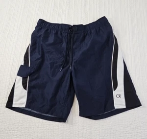 Pantalones cortos Ocean Pacific para hombre grandes (36-38) azul marino con cordón entrepierna de 9" - Imagen 1 de 12