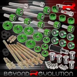 For Honda K-Series Manifold Header/Cam Cap/M6 Fender/Valve Washers Kit Green - Picture 1 of 5