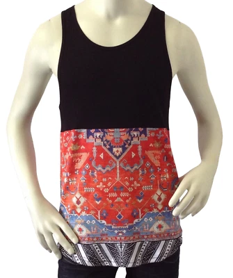 Men's Tank Top Forever 21 Men T-shirt Black Red - Image 1 of 4