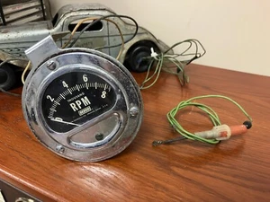 Vintage 60s Dixco Tachometer 8K RPM Gasser Hot Rod Dixon Products Co Gauge - Picture 1 of 9