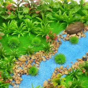 100pcs Model Trees Miniature Plants Fairy Garden Trees Model Scenery Artificial - Picture 1 of 12