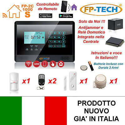 Antifurto Allarme Touch Screen Casa Kit Combinatore Gsm Wireless Senza Fili App • 89.90€