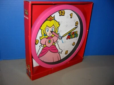 Nintendo Super Mario - Princess Peach - Wall Clock 10” inches Factory Sealed - Image 1 of 4