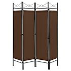 4-Panel Room Divider Folding Privacy Screen Freestanding Protective Partition
