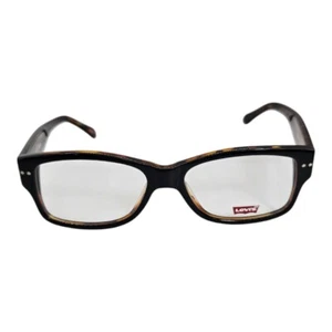 Levi's Eyeglasses LS-568 Black Amber Designer Demo Lens Black 50-15-138 NEW - Picture 1 of 13