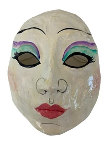 Handmade Vintage Mardi Gras Masque Arrayed Masquerade Mask 9" X 8" X 3" N101505 - Picture 1 of 7